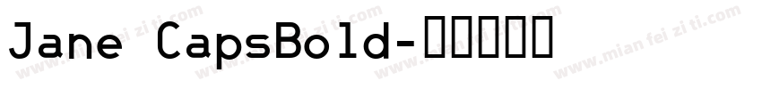 Jane CapsBold字体转换